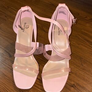 ID Required Pink Strappy Heels